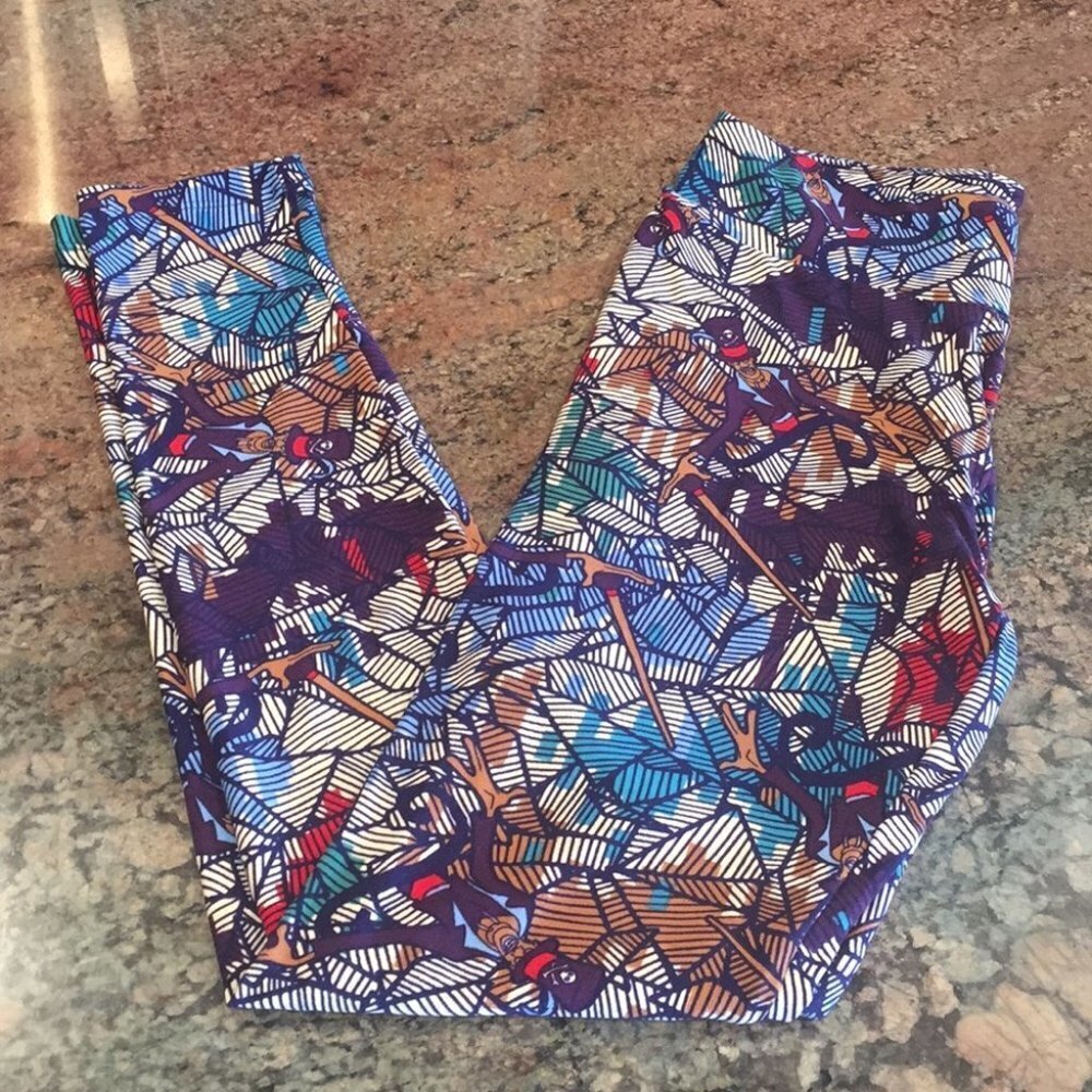 OS NWOT LuLaRoe Leggings Disney Villains BB51 1256